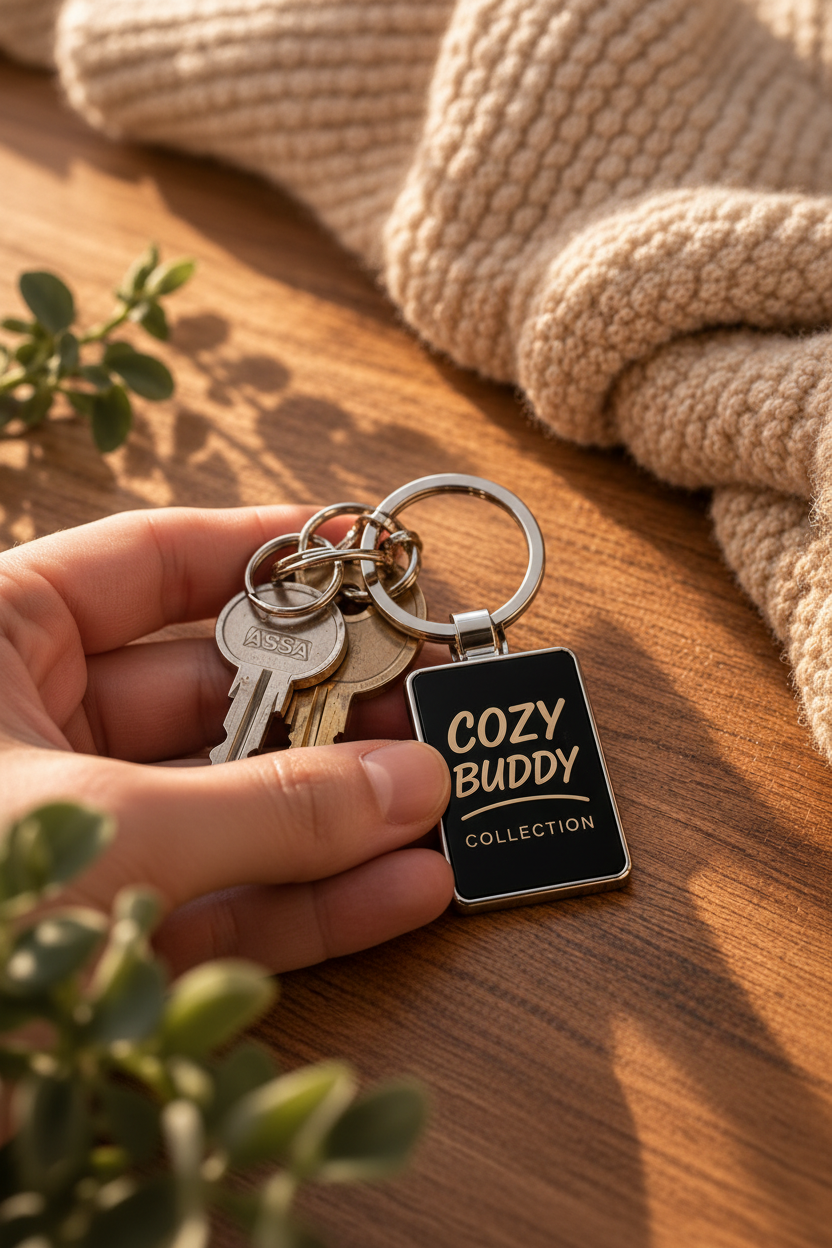 Cozy Buddy nøkkelring livsstilsbilde